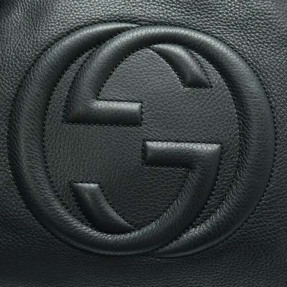 GUCCI Soho Black Leather Tote 818-041825 - Picture 9 of 12